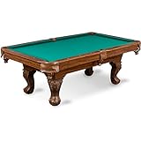 Masterton 87 inch Billiard Table, Claw Leg Bar-Size Indoor Pool Table - Green Felt