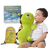 Weighted Dinosaur Stuffed Animal with Book & Toy Bag - 24'/3lbs Weighted Dinosaur Plush for Comfort and Relaxation - Perfect Cuddle Buddy for Kids with Bedtime Story Included - Sproutosaurus…
