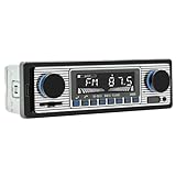 Classic Single Din Car Radio with Car Bluetooth BT,Car Stereo FM Radio,Hands Free Calling,Car Mp3 Player,Voice Control,USB,SD,AUX Port,Audio Recording,Remote Control,Car Audio System