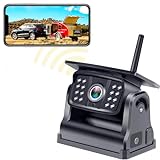 Wireless Backup Camera Solar WiFi: Magnetic Ease of Use Hitch Trailer Truck HD 1080P Clear Night Vision No Lag Rechargeable Rear View Camera Car RV Camper Steady Connection to Phone - DoHonest V7