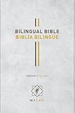 Bilingual Bible / Biblia bilingüe NLT/NTV (Hardcover, Gray)
