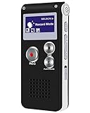 Digital Voice Recorder Meeting 8G - Easy to Use, Clear Recording with Playback - Voice Activated Recorder - Digital Audio Recorder for Lectures, Handheld Recording Device, Grabadora de Voz Digital