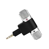 Mini Stereo Microphone for PC Laptop MD Camera, Directional Condenser Flexible Microphone Vlogging Microphone with 3.5mm Gold-Plating Plug