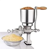 Ejoyous Hand Crank Grain Mill, Table Clamp Manual Corn Grain Grinder Cast Iron Mill Grinder for Grinding Nut Spice Wheat Coffee Home Kitchen Commercial Use