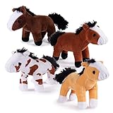 Plush Talking Horses Toys for Toddlers | 4 Plush Talking Animals | 4 Plush Stuffed Different Horses | Plush Stuffed Horses| Bulk Assorted Animals | Baby Stuffed Animals