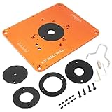 O'SKOOL Precision Aluminum Router Table Insert Plate, Router Templates With Pre-Drilled Adapt to Multiple Routers of Different Model