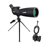 SVBONY SV28 25-75x70 Spotting Scopes, HD Spotting Scope with Tripod, Long Range Spotter Scope with Phone Adapter for Bird Watching, Hunting, Target Shooting