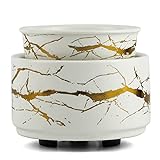 PALANCHY Wax Melt Warmer Ceramic 3-in-1 Oil Burner Electric Candle Wax Warmer Burner Melter Fragrance Warmer for Scented Waxs Home Office Bedroom Aromatherapy Gift& Décor