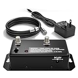 THE CIMPLE CO 24db Distribution Amplifier | Digital TV Antenna Booster Signal Amplifier, Adjustable Boost/Gain, NTSC, ATSC, FM, UHF, VHF - 1000 MHz - Includes RG6 Coaxial Cable