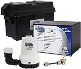 THE BASEMENT WATCHDOG Model No. BWD12-120 Big Dog CONNECT 3,500 GPH at 0 ft. and 2,200 GPH at 10 ft. Battery Backup Sump Pump System with Smart WiFi Capable Monitoring Controller and 20 Amp Charger