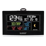 La Crosse Technology C82929-INT WiFi Projection Alarm Clock with AccuWeather Forecast