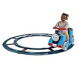 Power Wheels Thomas & Friends Ride-On Train, Thomas with Track, Battery-Powered Toddler Toy for Indoor Play Ages 1+ Years (Amazon Exclusive), Large, Multi