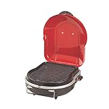 Coleman Fold N Go 1-Burner Propane Grill, Lightweight & Portable Grill with Push-Button Starter, Adjustable Horseshoe Burner, Built-In Handle, & 6,000 BTUs of Power for Camping, Tailgating, Grilling