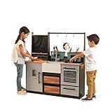 KidKraft Wooden Farm to Table Play Kitchen with EZ Kraft Assembly, Lights & Sounds, Ice Maker and 18 Accessories, Gift for Ages 3+, Amazon Exclusive