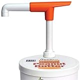 PB pump title - DrinkFit Mega Pump | Condiment Pump, Dispenser Pump for DrinkFit's Peanut Butter Can, 6.5 lbs #10 Can - Dispenses 1 fl. oz. Portion