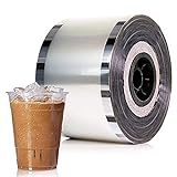 Cup Sealer Film, 1 Roll 3000pcs Bubble Tea Sealing Machine's Film PP Plastic and Paper Coffee & Bublble Tea Cups 90 mm (3.54'')-105mm(4.13'') for Boba Cup Sealer Machine