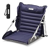 Glinitify Folding Stadium Seats Camping Chair Inflatable, Waterproof Bleacher Seats,Lightweight with Adjustable Straps Compact for Camping, Hiking, Beach, Car Trips.