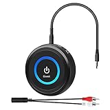 Giveet Bluetooth Transmitter Receiver, 2-in-1 Bluetooth V5.3 Adapter, Wireless Transmitter for TV PC MP3 Gym Airplane, Bluetooth Receiver for Speakers Headphones Home Stereo, No Delay, Pair 2 Devices