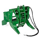 Titan Attachment 29' Hydraulic Log Grapple Attachment Fits John Deere Hook and Pin Tractors, Single 3,000 PSI Cylinder, 42' Opening Grapple Height, Idea for Large Rocks, Thick Brush, Debris Clearing