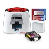 Bodno Badgy100 ID Card Printer with Complete Supplies Package ID Software - Bronze Edition