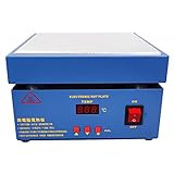110V 800W Electronic Hot Plate Preheating Station Microcomputer Alloy Plate Preheating Station 200 * 200 * 200mm Constant Temperature Heating Plate for Lab