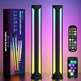 bedee Smart LED Light Bar: 2Packs RGB Light Bars 16 Million Color Changing Music Sync App Control with Timer,Light Bar for TV Computer Room Party Decoration (Upgraded Style)