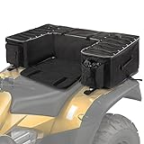 Morjor ATV Storage Bags with Extra Waterproof Cover & Upgraded Zippers, ATV Bag with Back Seat for Passenger