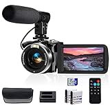 YEEIN 4K Video Camera, Camcorder with 3' Touch Screen and 32G Card, WiFi Digital Camera, 18X Digital Zoom, Vlogging Camera for YouTube, Kids Video Camera, Remote, Microphone