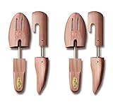 Allen Edmonds Woodlore Men’s Cedar Wood Shoe Trees (2 Pairs) Adjustable, Aromatic,MADE in USA (Large / 10.5-11.5, Cedar)