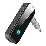 LOFICOPER Bluetooth AUX Adapter for Car, Bluetooth 5.0 Transmitter Receiver, 2 in 1 Wireless 3.5mm Audio Adapter for Cars, Speakers, Stereo Systems, Headphones, Hands-Free Call