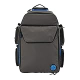 GeekOn Ultimate Boardgame Backpack - The Smartest Way to Carry Your Games - Expandable Multi-Functional Board Game Bag - Carry-on Compliant (Gray/Blue)