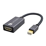 iVANKY Mini DisplayPort to HDMI Adapter, Mini DP(Thunderbolt) to HDMI Adapter, Gold-Plated Braided,Compatible with MacBook Air/Pro, Microsoft Surface Pro/Dock, Monitor, Projector and More