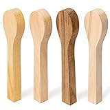 BeaverCraft BB2 Wood Carving Spoon Blank Unfinished Wood Carving Spoon Carving Kit Wooden Blank Spoon Blanks Carving Wood for Whittling Basswood Carving Blanks Woodcarving Blocks