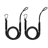 Bungee Dock Lines for Boats - Stretchable Dock Rope with Hook & Foam Float 4-5.5 ft (2 Pack)