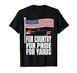 Funny Landscaping Humor Weed Wacker Patriotic American Flag T-Shirt