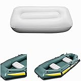 DENPETEC Inflatable Boat Seat Cushion,Soft Kayak Cushion, Durable PVC Seat Cushion, Foldable Air Inflatable Seat Pad for Outdoor Camping Canoe(Size:56 * 27 * 15cm)