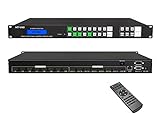 MT-VIKI 4K HDMI Matrix Switch 8x8, 4K@30Hz Rack Mount Switcher & Splitter with Backlit RS232 LAN Port and EDID ( 8 in 8 Out)