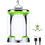 Camping Lantern Rechargeable, Blukar Super Bright LED Camping Lights Lamp - 7 Light Modes 60 LEDs Tent Light 10+ Hrs Runtime for Hurricane,Power Outages,Emergency,Home, Camping and More
