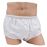 Pull On Style Adult Cloth Diaper by LeakMaster – 100% Cotton Flannel, Multi-Layered Reusable Adult Incontinence Diaper. Use with Plastic Pants (Large 30-36-Inch Waist)