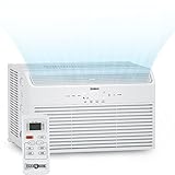 Window Air Conditioner, 8,000 BTU AC Unit for Room Window-Mounted AC with 4 Fan Speeds 5 Modes 24-Hour On/Off Timer Quiet Sleep Mode Remote Control AC Cooler up to 350 sq. ft
