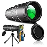 Monocular-Telescope High-Powered Monocular Dual Focus Optics Zoom Telescope for Adults Monocular with Durable and Clear FMC BAK4 Prism with Smartphone Holder for Bird Watching, Camping