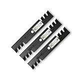 Terre Products, 3 Pack Commercial Mulching Lawn Mower Blades, 48 Inch Deck, Compatible with John Deere LA130, LA140, LA145, LA155, LA165, Replacement for John Deere GX21784, GY20852, GX21786, AM141035