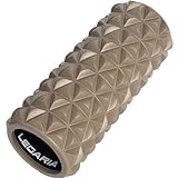 Foam Roller for Physical Therapy and Muscle Massage, Great for Back Pain (Back Roller), Body, Neck, Legs, Yoga, Pilates and Fitness Exercise, Medium Density, LEGARIA (Hollow, Beige)