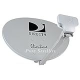 DIRECTV SWM3 Complete Portable Camping RV Tailgate KIT Slimline Dish SL3 with 3FT Tripod & COAXIAL RG6 & HDMI Cable for GENIES & H24, H25, HR34, HR44, H44