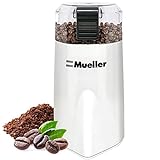 Mueller Austria HyperGrind Precision Electric Spice/Coffee Grinder Mill with Large Grinding Capacity and HD Motor also for Spices, Herbs, Nuts, Grains, White