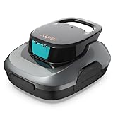 AIPER Scuba SE Robotic Pool Cleaner, Cordless Robotic Pool Vacuum, Lasts up to 90 Mins, Ideal for Above Ground Pools, Automatic Cleaning with Self-Parking Capabilities-Gray
