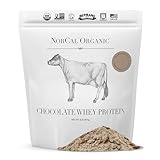 NorCal Organic Chocolate Whey Protein - 2lbs | 100% USA Grass-Fed, USDA Certified | Naturally Flavored with Raw Cacao from California Family Farms