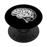Anatomical Brain Pop Socket Medical Student Gift PopSockets PopGrip: Swappable Grip for Phones & Tablets