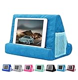 JoinHome Soft Pillow Tablet Pillow Stand for Ipad Stand Mult-Angle Tablet Phone Holder Lap Stand Mobile Phone Holder (Light Blue)