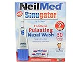 NeilMed Sinugator Cordless Pulsating Nasal Wash with 30 Premixed Packets 1 kit (Pack of 4)